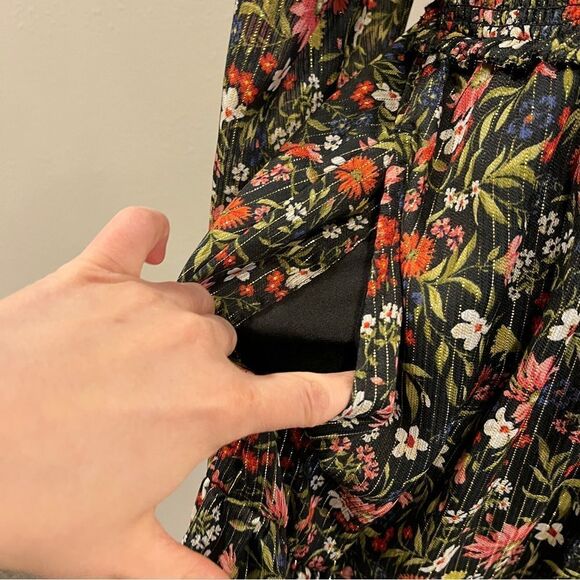 Old Navy Floral Print long sleeve Dress size Medium - Picture 8 of 14